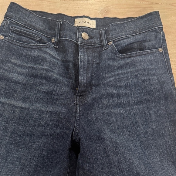 Frame Denim Dark Blue Flare Jeans - Picture 3 of 8